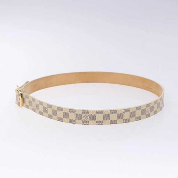 LOUIS VUITTON Damier Azur Ceinture Mini Belt 34.3"" M9782 LV Auth - Picture 5 of 15